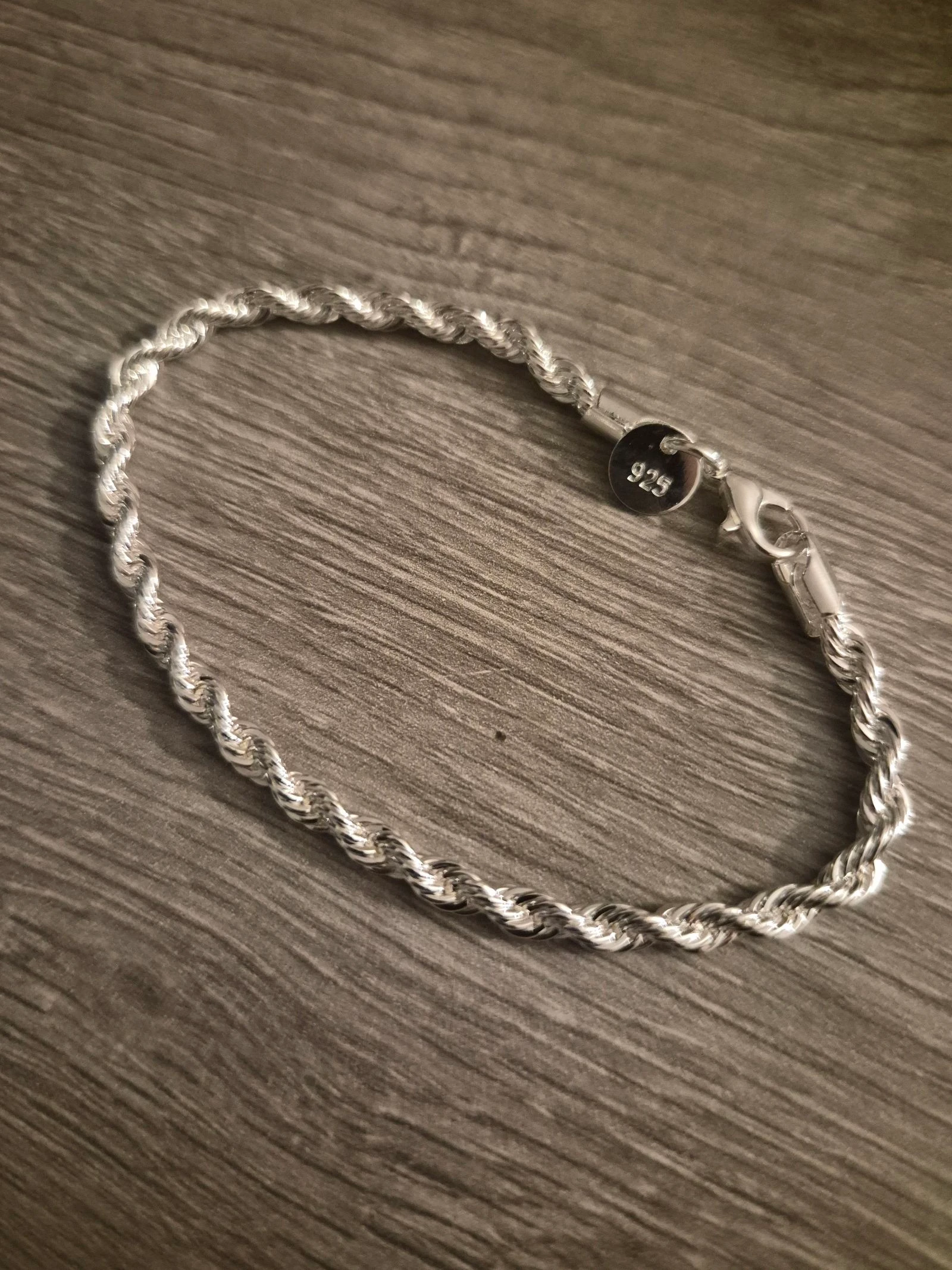 Bracelet en argent 925 neuf 20 cm